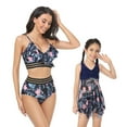 thumbnail image 4 of WOLLED Mommy and Me Swimsuit Family Matching Swimwear Two Pieces Summer Beachwear Ruffle Bikini Bathing Suit, 4 of 10