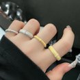 thumbnail image 4 of Nuevo anillo abierto de satén de lujo estilo francés antiguo con trefilado, anillo simple retro que combina con todo para mujer, 4 of 5