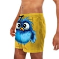 thumbnail image 5 of Daiosportswear Men's Summer Animal/Cartoon Print Board Shorts, Lightweight Quick-Dry Swimwear with Adjustable Drawstring Yellow-A XXXL(XXXL), 5 of 6