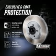 thumbnail image 4 of Transit Auto Front Hub Bearing Assembly Coated Disc Brake Rotors and Semi-Metallic Pads Kit for Car 2021-2022 Chevrolet Equinox GMC Terrain with 300mm Diameter Rotor KBB-130278, 4 of 24