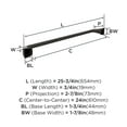 thumbnail image 6 of Amerock Revitalize Oil-Rubbed Bronze 24 inch (610mm) Towel Bar, 6 of 8