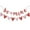 B, variant on HCBY Romantic Glittering Heart Garland, Valentine‘s Day Hanging Decoration for Home Office, Pre-Made Love Banner, Easy Hang Party Decor(A,3.9"x3.9")