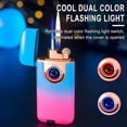 thumbnail image 4 of Blasgw Cool Lighters, Fire Gas Lighter Blue Flame Inflatable Windproof Double Torch Lighter Accessories Men's Gift Pink, 4 of 5