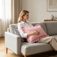 thumbnail image 4 of Ruffled Lumbar Pillowcase 12x20 Inch Cotton Cushion Cover with Hidden Zipper Farmhouse Bedding Decor(30x50cm), 4 of 4