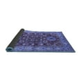 thumbnail image 2 of Ahgly Company Indoor Square Oriental Blue Industrial Area Rugs, 5' Square, 2 of 4