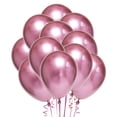 thumbnail image 1 of FELTECHELECTR 50 globos de látex grueso de 25 cm, color metálico, para fiestas (rosa), 1 of 6