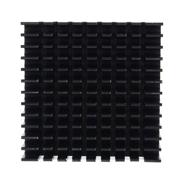 Disipador de calor de aluminio con aletas de refrigeración, 40 x 40 x 11 mm, para enrutador, CPU, IC.