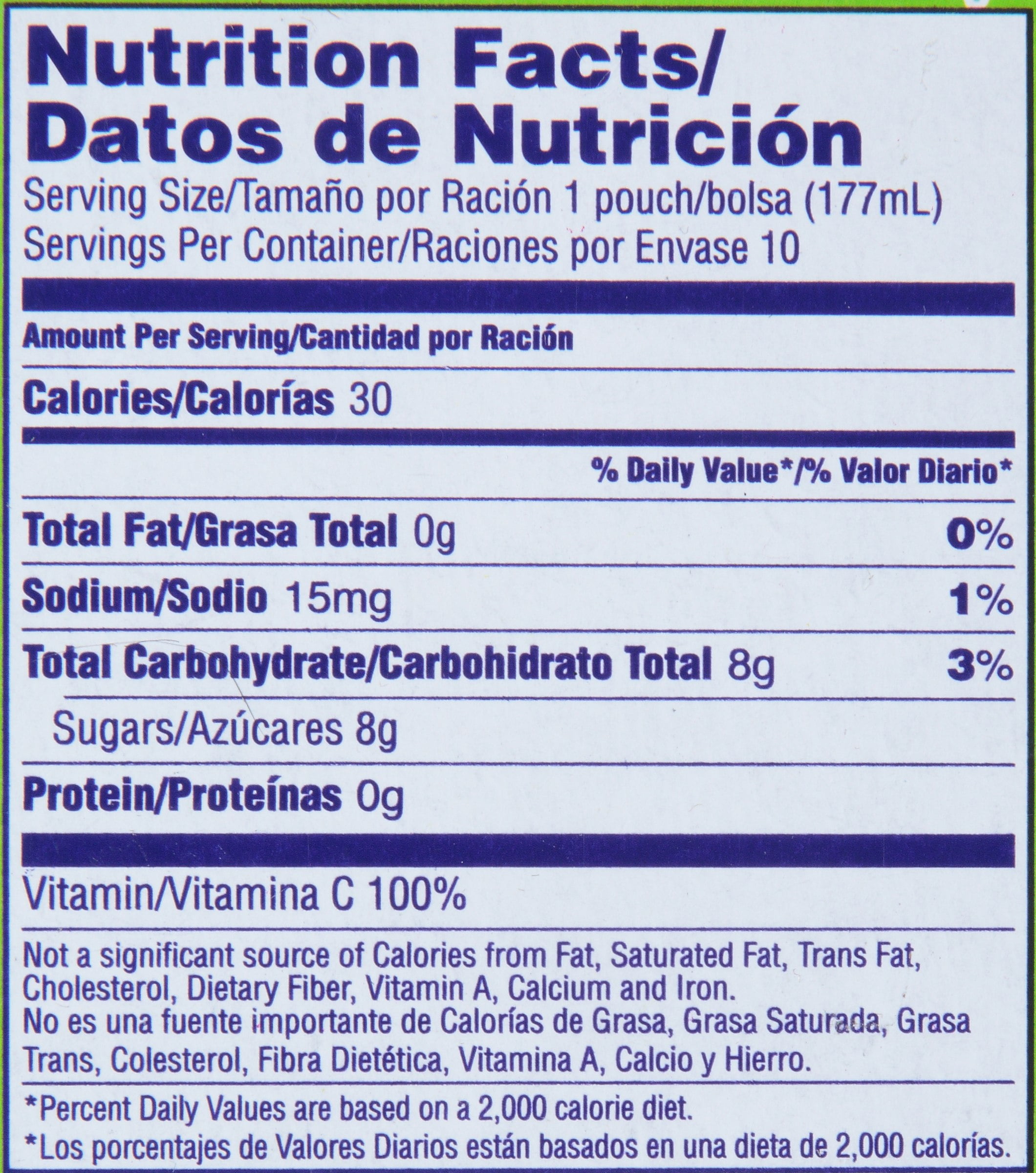 Capri Sun Nutrition Facts Strawberry Kiwi Blog Dandk