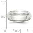 thumbnail image 3 of Primal Gold 10 Karat White Gold 5mm Half Round with Edge Wedding Band, 3 of 5