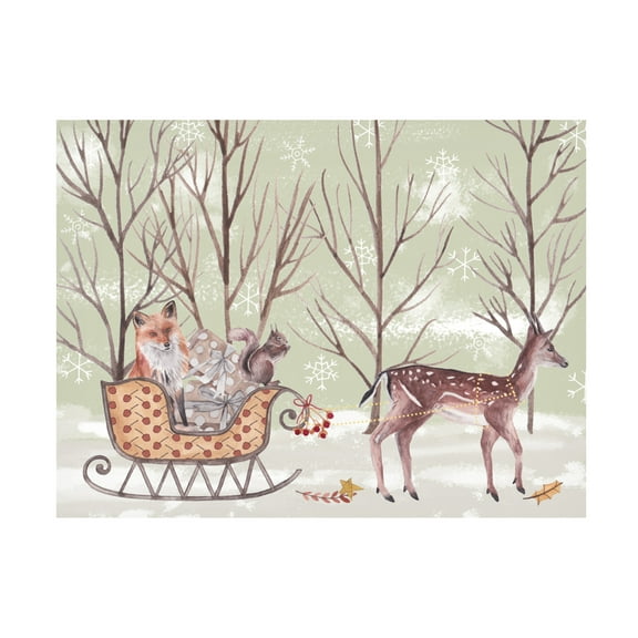 Melissa Wang 'Christmas Time I' Canvas Art