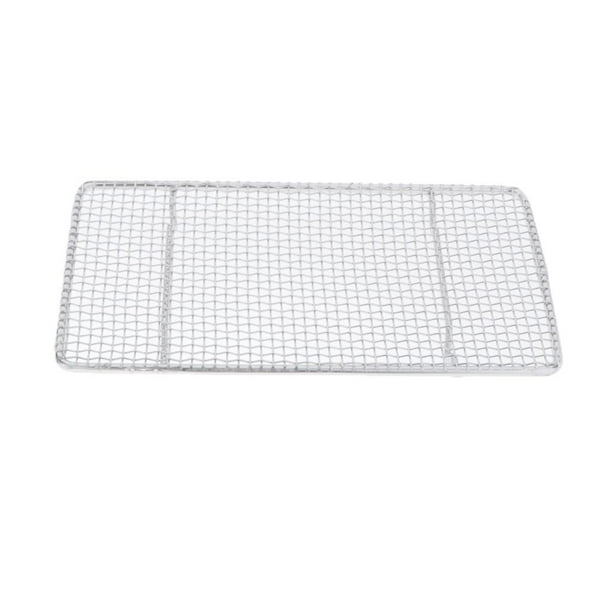 Parrilla de parrilla de material acero inoxidable reutilizable para asar, cocinar, hornear, y horno - Rectángulo DYNWAVEMX Red de parrilla de acero inoxidable