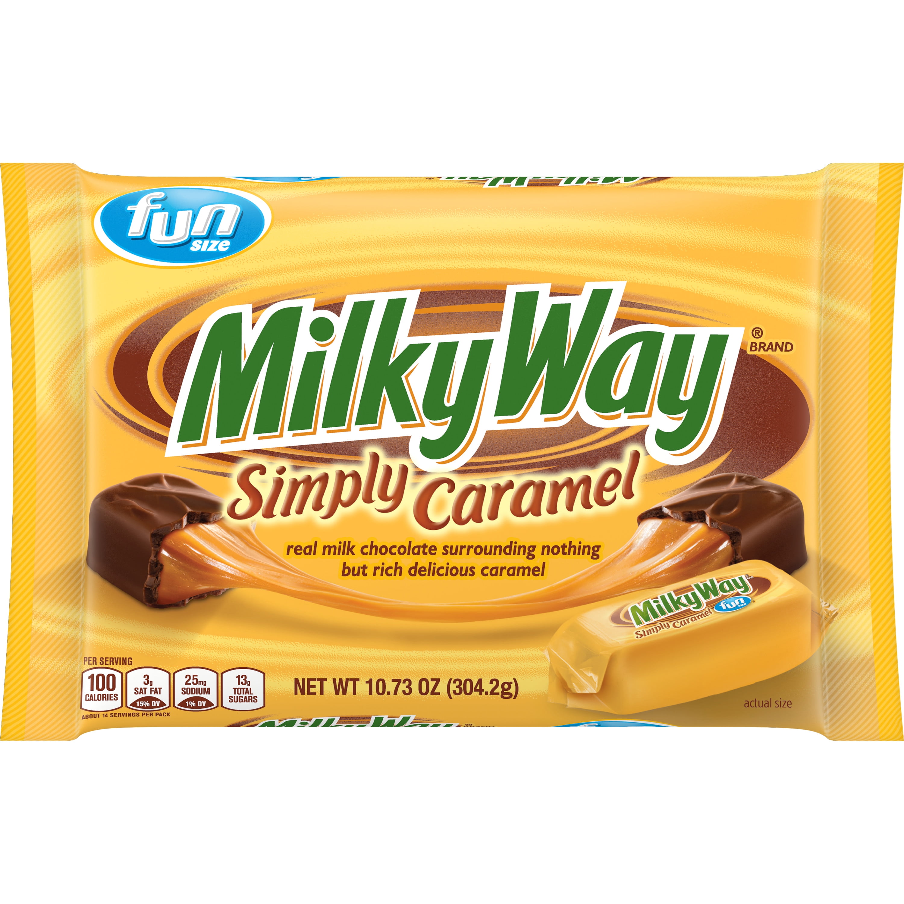 Milky Way Simply Caramel Milk Chocolate Bars - 10.73oz
