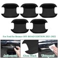 thumbnail image 1 of ALLTIMES 5PCS Door Handle Bowl Protector Cover for Ford for Bronco OFF-ROAD 2021-2022, for Front Rear Left Driver Right Passenger Side Tailgate, Gloss Black, 1 of 11