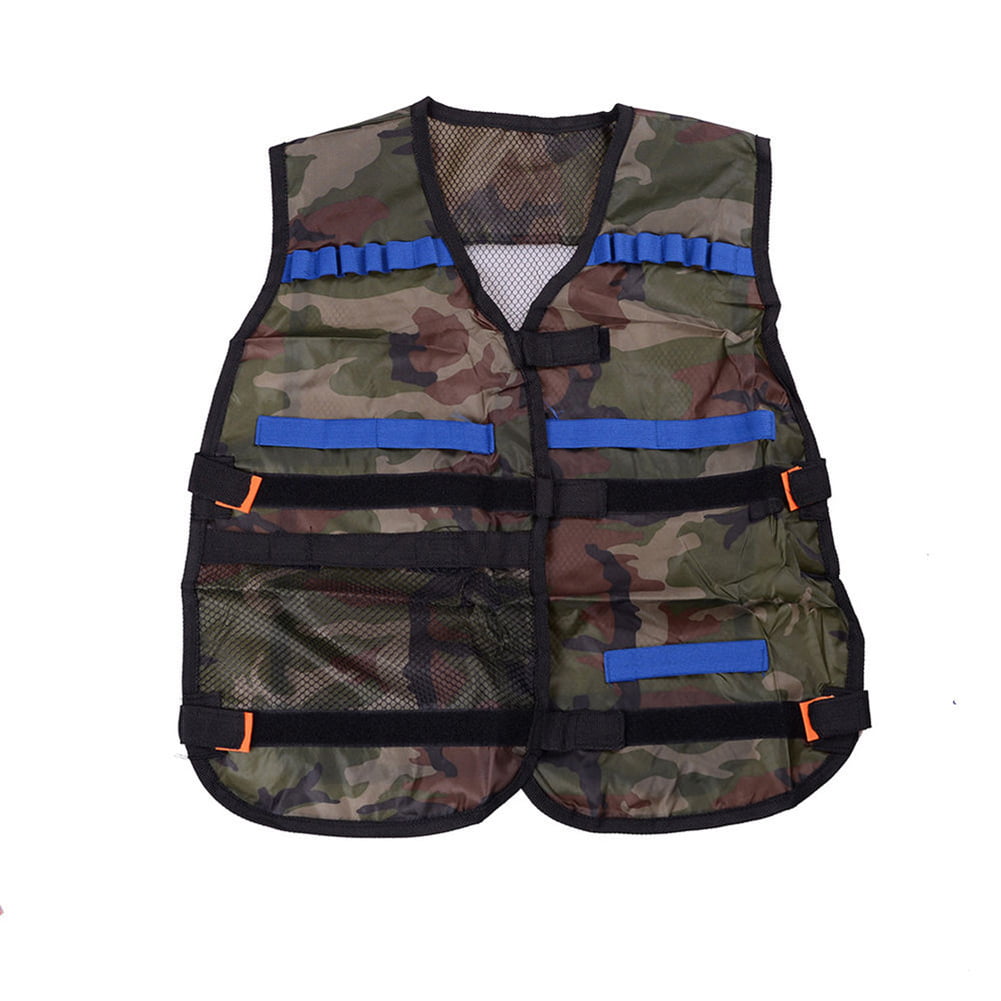 Camo Water Nerf Tactical Vest Jacket N-strike Elite Pistol Toys Bullets Holder 