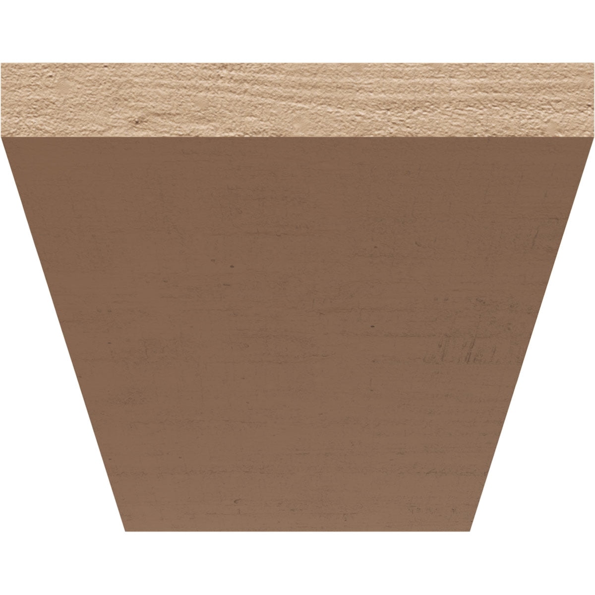 6"W x 12"D x 6"H Wide Concord Rough Cedar Woodgrain TimberThane Corbel, Primed Tan