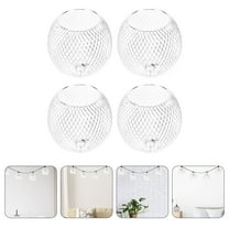 NIYANGLE 4Pcs Pendant Lampshade for Ceiling Lights Silver Hollow-out Design Home