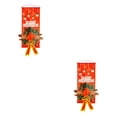thumbnail image 3 of Cartel de puerta delantera Moyic Feliz Navidad decoración colgante 2Conjunto, 3 of 6