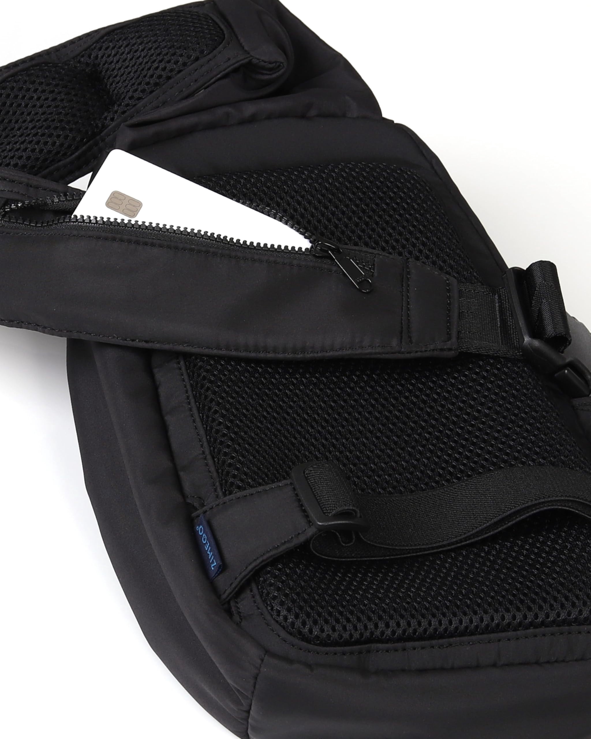 ZIMEGO Tactical Fanny Pack and Crossbody Bag - Utility Sling Bag for Travel and Outdoor, Black