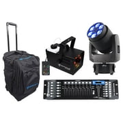 Chauvet DJ Intimidator Trio Wash Effect Moving Head+Carry Bag+DMX Controller+Fog