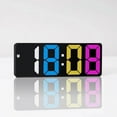 thumbnail image 1 of Reloj despertador con espejo de fuente grande, reloj LED multifunción, reloj electrónico con batería enchufable, reloj despertador de doble propósito, 1 of 6