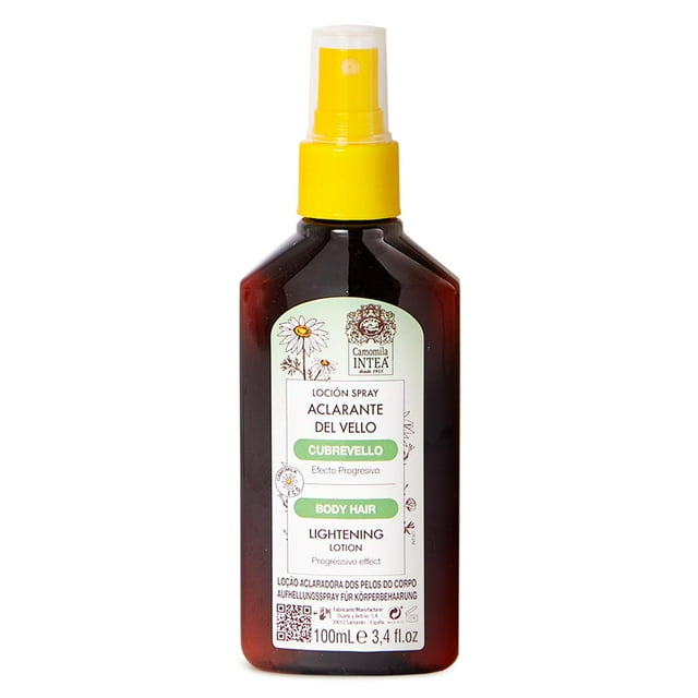 Loción aclaradora para el cabello Intea Cubrevello - Spray botella con extracto de manzanilla natural ecológico - SIN parabenos ni amoníaco - 3.4 oz