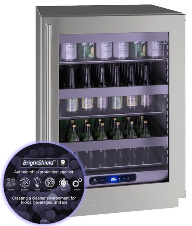 U-Line Uhre524-S81a 5 Class 24" Wide 5.2 Cu. Ft. Energy Star Certified Compact Freezerless