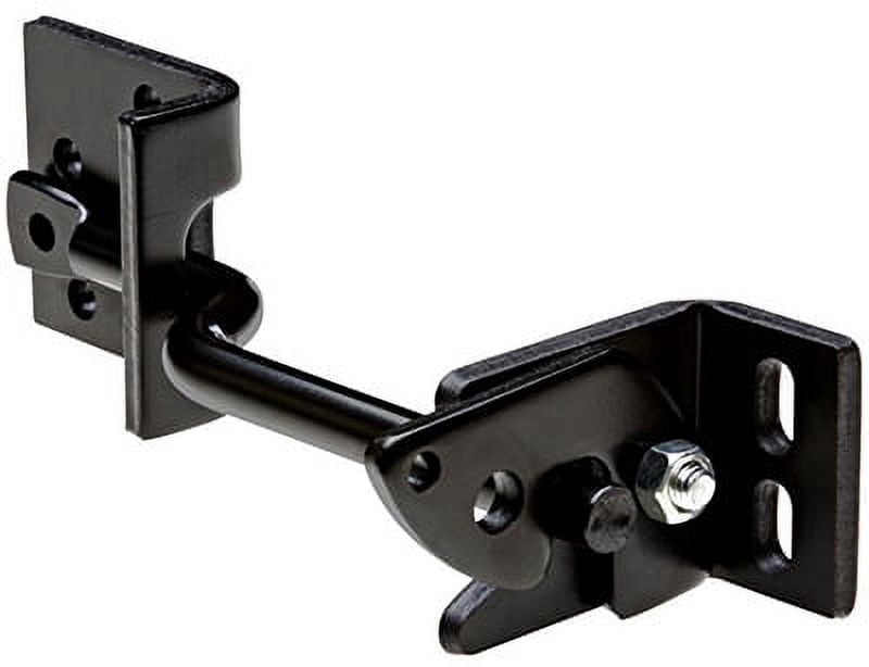 National Hardware - V23A Adjust-O-Matic Heavy-Duty Gate Latch - Black