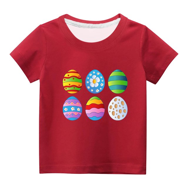 Chandails pour Filles Tout-Petits Enfants Garçons Filles Mignon Col Rond Imprimé Manches Courtes Haut