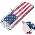 thumbnail image 2 of SKYSONIC Vintage American USA Flag Runner Rug with Rubber Backing, Retro Stars and Stripes Non Slip Entryway Rug Runner Washable Soft Area Rug Carpet for Hallway Bedroom Kitchen Decor,2'x6', 2 of 6