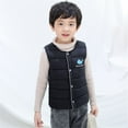 thumbnail image 2 of Staki Kids Sleevless Outerwear Jacket Boys Puffer Vest Kids Stand Collar Quilted Gilet Sleeveless Jackets Outwear with Pockets(Black,10-13 Years), 2 of 4