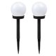 thumbnail image 1 of Solar Powered Outdoor Lights for Decoration White ABS Material 2 Pcs, 1 of 3