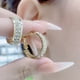 thumbnail image 4 of Rhinestone Pendientes para Chica Wrap Stud Ear Cuff para las mujeres Pendientes de aro de moda minimalista Dainty Tiny Ear Wrap Cuff Piercing Studs Earrings, 4 of 7