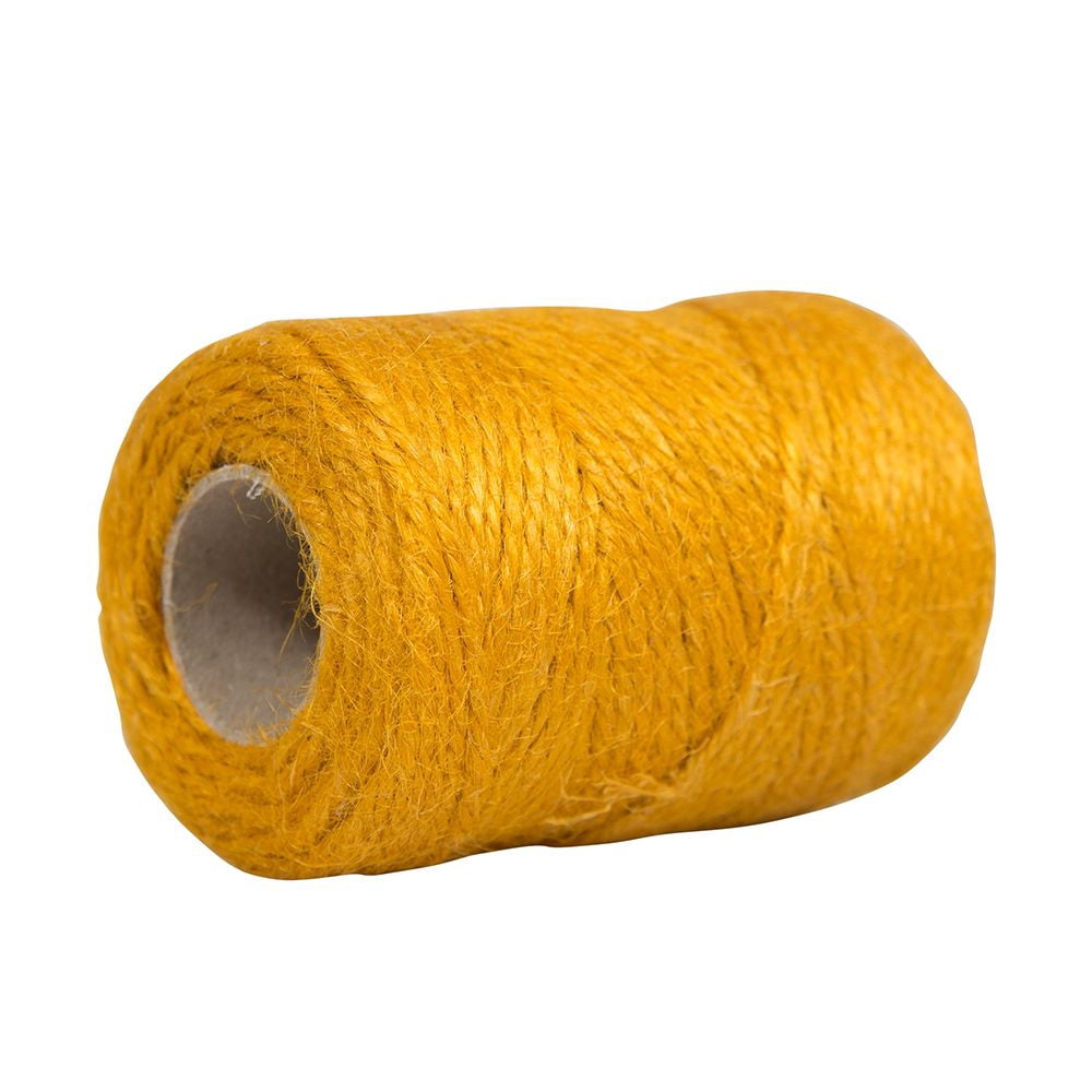 JAM Paper Kraft Twine, 1/8 x 54 yards, Gold, 1/Pack