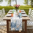 thumbnail image 4 of Table Runners 72 Inches Long Dress Scarves, Blue Eucalyptus Coastal Farmhouse Kitchen/Dining Table Runner, Coffee Tablerunners, Beach Starfish Shell Nautical Retro 16x72 Inch, 4 of 9