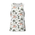 thumbnail image 4 of Easygdp Vintage Palm Trees Men's Tank Top, Sleeveless Muscle T Shirts, Breathable, Quick-Dry, Loose for Gym, Running, Fitness - XX-Large, 4 of 9