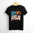 thumbnail image 2 of Shangniulu USA Sweatshirt Women American Flag Shirt Patriotic TShirt Stars Stripes Pullover 4th of July Tee Tops, 2 of 4