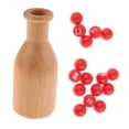 thumbnail image 2 of amagogo Pool Snooker Shaker Bottle Set with 16 Numbered Scoring Balls Versatile Billiard Light Brown, 2 of 10