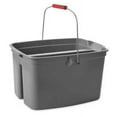 thumbnail image 2 of 19 Quart Double Utility Pail, 18 x 14 1/2 x 10, Gray Plastic, 2 of 2