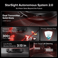 thumbnail image 5 of Roborock Saros Series Robot Vacuum, 36000 Pa, AI Obstacle Avoidance, 3.14" Slim, 3.46 in Double-Layer Threshold, 212°F Hot Water Mop Washing, Zero-Tangle Cleaning for Pet Hair, Saros 20, 5 of 10