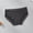 Brown, variant on Womens Ribbed Lace Trim Briefs, Mid Rise Stretchy | Soft Breathable Panties, Black,Size L