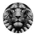 thumbnail image 4 of WYYP Lion Anthropomorphism Round Tablecloth Waterproof Resistant Fabric 100% Polyester Fiber Full Width Single-Sided Printing White, 4 of 8