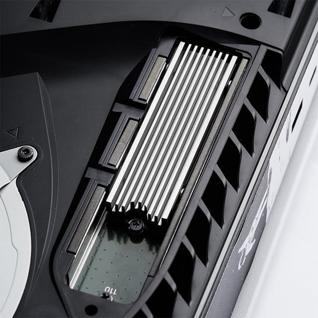 M.2 2280 Disipador de calor Aleación de aluminio SSD Cooler para consola de juegos PS5 (Plata)
