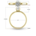 thumbnail image 4 of TimeLess Classics 3/8 Carat Natural Diamond Solitaire Ring for Women - Available in 14K Yellow Gold 4 Prong (J-K Color I2-I3 Clarity) (Ring Size: 5), 4 of 4