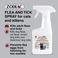thumbnail image 2 of Zodiac Dual Action Flea & Tick Spray for Cats & Kittens, 236mL, 2 of 10