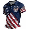 thumbnail image 2 of Men's 250 Anniversary USA Shirt United States of America 1776-2026 Tops Eagle Patriotic Flag Independence Day Shirts, 2 of 3