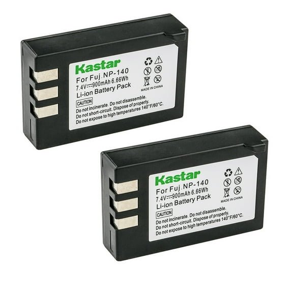 Kastar Battery 2-Pack for Fujifilm NP-140 Fuji NP-140 NP140 FNP140 and Fujifilm FinePix S100FS, Fujifilm FinePix S200EXR, Fujifilm FinePix S205XR Cameras