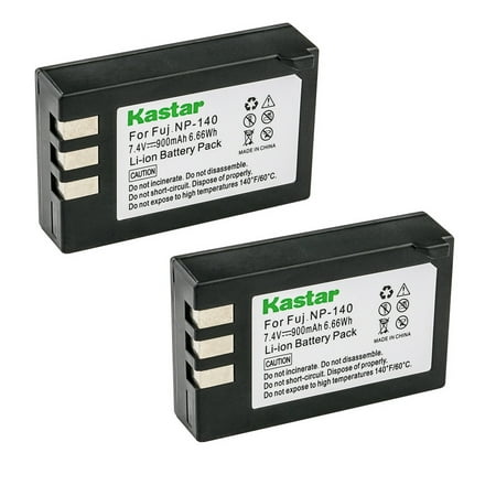 Image of Kastar Battery 2-Pack for Fujifilm NP-140 Fuji NP-140 NP140 FNP140 and Fujifilm FinePix S100FS Fujifilm FinePix S200EXR Fujifilm FinePix S205XR Cameras