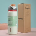 thumbnail image 3 of 32oz Vacuum Insulated Stainless Steel Water Bottle, Leak-Proof FreeSip Straw, Portable Carry Loop, BPA-Free, Outdoor & Gym Use, Assorted Colors, 3 of 15