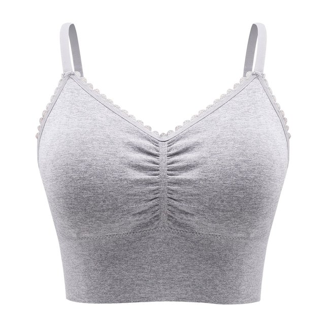 Comfortable Plus Size Lace Wireless Bralette for Women - Low-Impact Activity Sleep and Workout Sports Bra - Soft Breathable Fabric with Full Coverage and Support - Perfect for Everyday