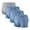 Light Blue, variant on WIZUTIZ 4-Pack Men's Soft Modal Underwear Boxers Breathable Comfortable Classic Solid Color Boxer Briefs